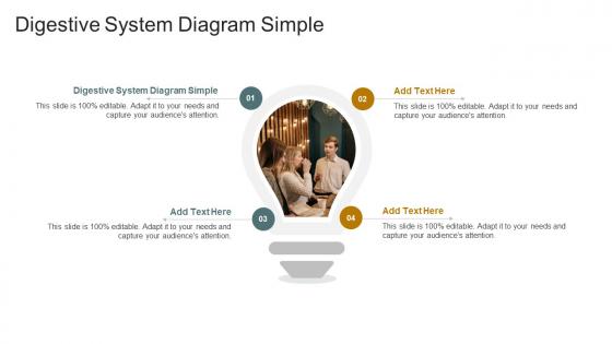 Digestive System Diagram Simple In Powerpoint And Google Slides Cpb