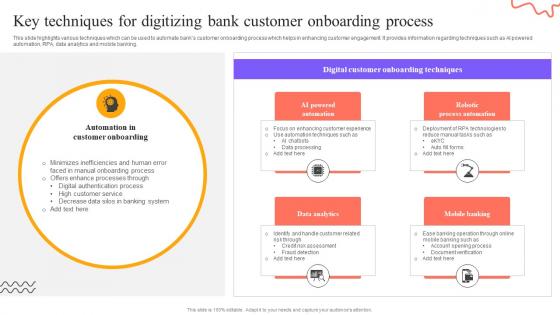Digital Approach To Client Key Techniques For Digitizing Bank Customer Onboarding Process Digital Approach To Client Key Techniques For Digitizing Bank Customer Onboarding Process