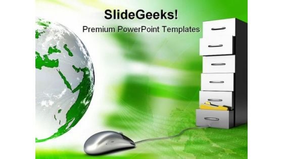 Digital Archive Mouse PowerPoint Templates And PowerPoint Backgrounds 0311