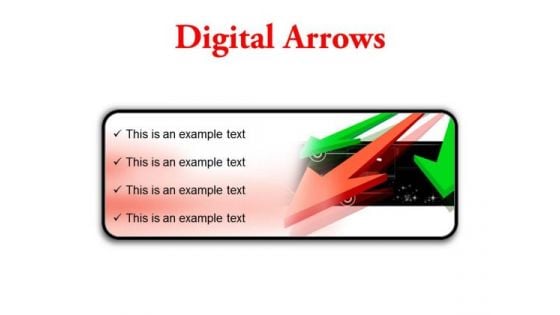 Digital Arrows Business PowerPoint Presentation Slides R