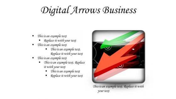 Digital Arrows Business PowerPoint Presentation Slides S