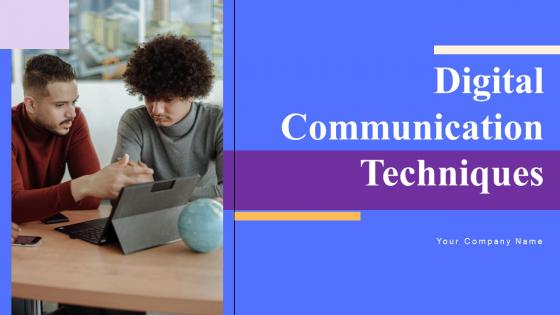 Digital Communication Techniques Ppt PowerPoint Presentation Complete Deck With Slides