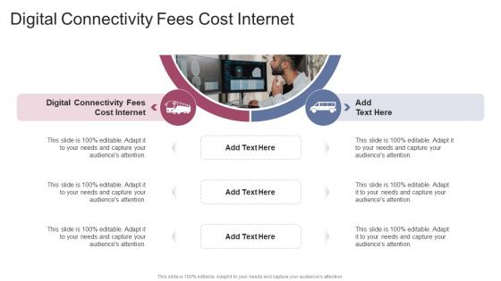 Digital Connectivity Fees Cost Internet In Powerpoint And Google Slides Cpb