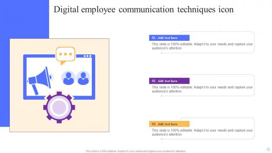 Digital Employee Communication Techniques Icon Rules Pdf