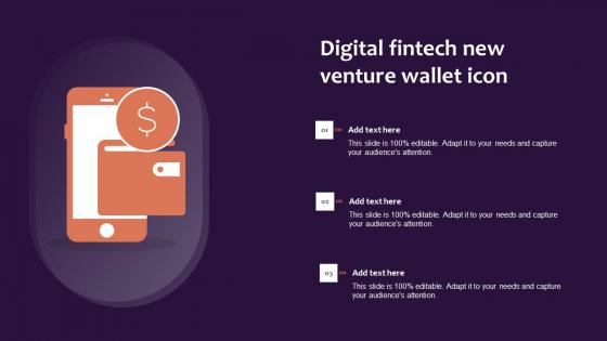 Digital Fintech New Venture Wallet Icon Download Pdf
