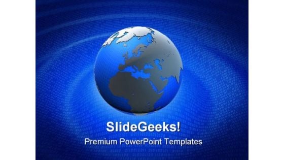 Digital Globe Binary01 Global PowerPoint Templates And PowerPoint Backgrounds 0511