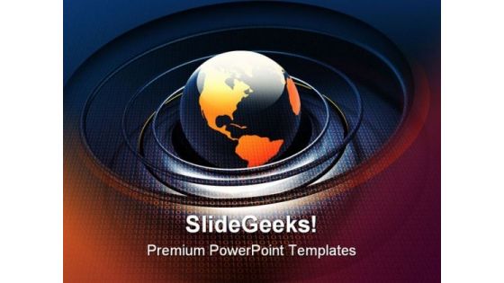 Digital Globe Business PowerPoint Template 0510 Digital Globe Business PowerPoint Template 0510