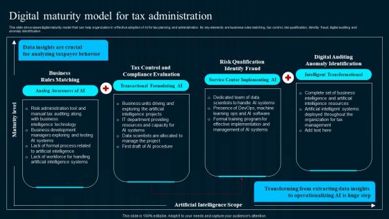 Digital Maturity Model For Tax Administration Artificial Intelligence Applications Structure Pdf