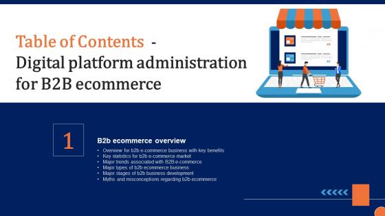 Digital Platform Administration For B2B Ecommerce Table Of Contents Information Pdf