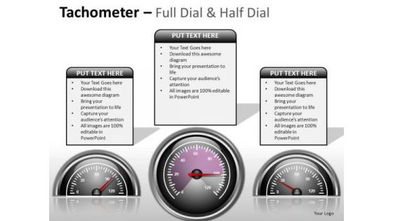 Digital Tachometer Full Dial PowerPoint Slides And Ppt Diagram Templates