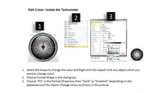 Digital Tachometer Full Dial PowerPoint Slides And Ppt Diagram Templates