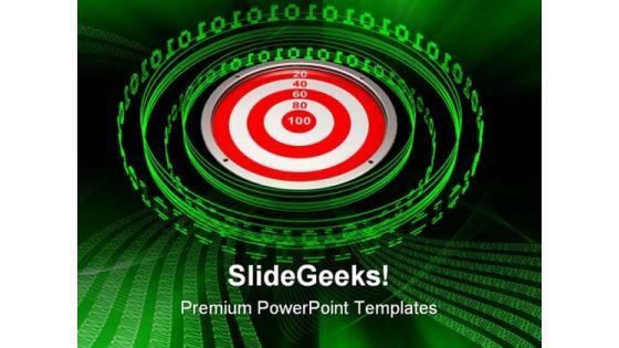 Digital Target Business PowerPoint Templates And PowerPoint Backgrounds 0511