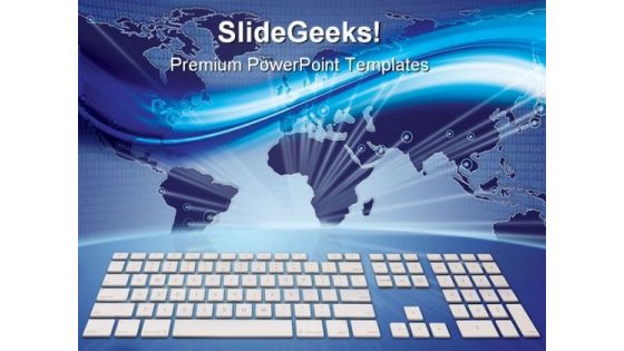 Digital World At Your Finger Global PowerPoint Themes And PowerPoint Slides 0611
