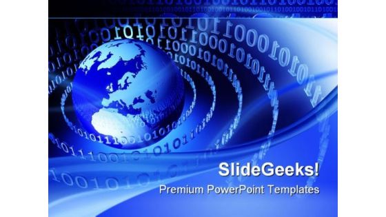 Digital World Conceptual Earth PowerPoint Themes And PowerPoint Slides 0611