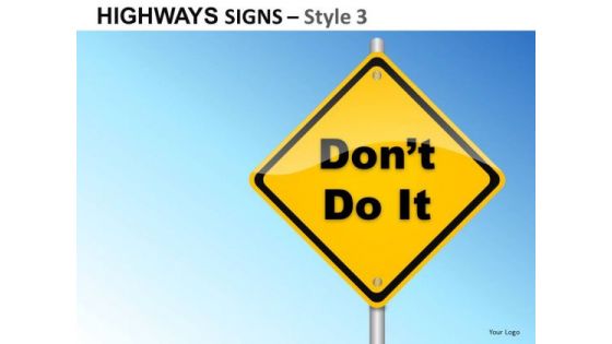 Direction Highways Signs 3 PowerPoint Slides And Ppt Diagram Templates