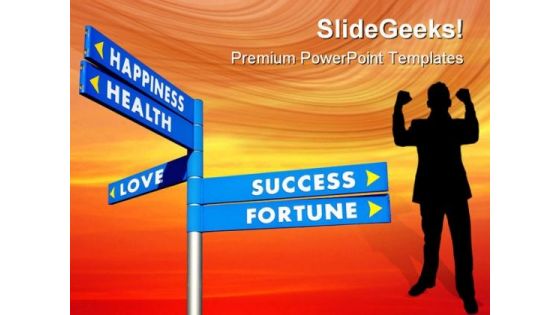 Direction To Goals Success PowerPoint Templates And PowerPoint Backgrounds 0611