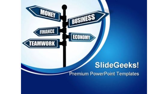Directional Signpost Business PowerPoint Themes And PowerPoint Slides 0811 Directional Signpost Business PowerPoint Themes And PowerPoint Slides 0811