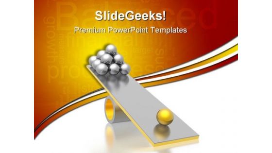 Disbalance Business PowerPoint Themes And PowerPoint Slides 0611