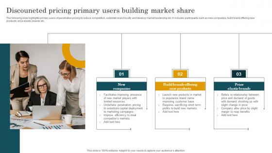 Discouneted Pricing Primary Users Building Market Share Elements Pdf