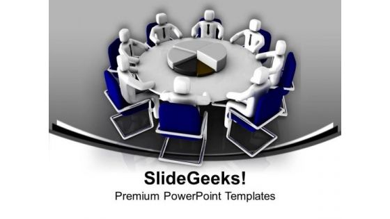 Discuss Business Matters In Meetings PowerPoint Templates Ppt Backgrounds For Slides 0513