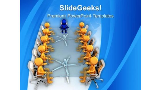 Discuss Business Related Matters With Team PowerPoint Templates Ppt Backgrounds For Slides 0613