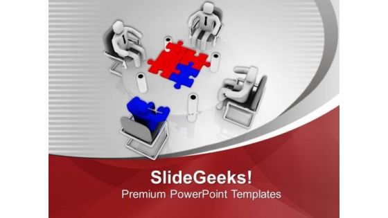 Discuss Problem With Team And Solve Them PowerPoint Templates Ppt Backgrounds For Slides 0613
