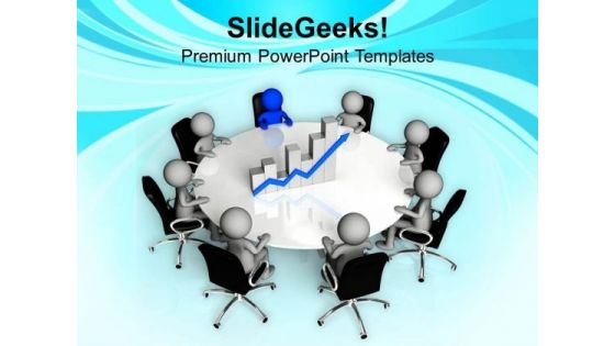 Discuss Reviews Of Business With Team PowerPoint Templates Ppt Backgrounds For Slides 0613