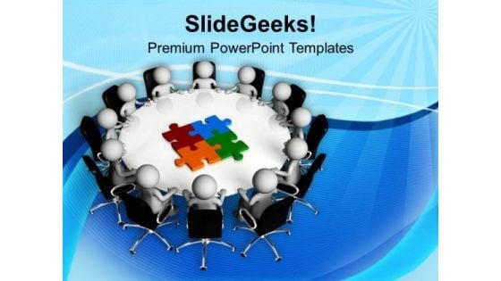 Discusss The Business Problems In Team Meeting PowerPoint Templates Ppt Backgrounds For Slides 0613