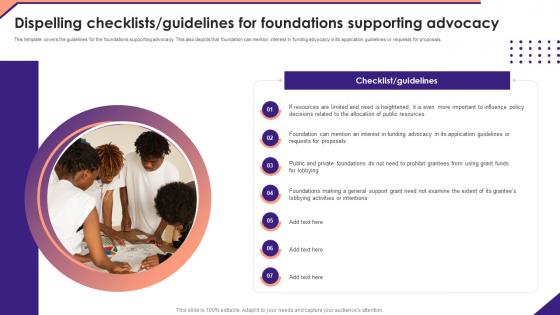 Dispelling Checklists Guidelines Advocacy Not For Profit Venture Playbook Formats Pdf