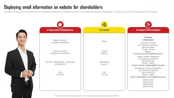 Displaying Email Information On Website For Shareholders Comprehensive Strategic Plan Download Pdf