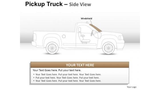Dispose Pickup Brown Truck Side View PowerPoint Slides And Ppt Diagram Templates Dispose Pickup Brown Truck Side View PowerPoint Slides And Ppt Diagram Templates