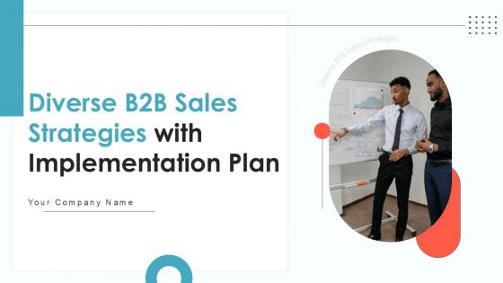 Diverse B2B Sales Strategies With Implementation Plan Ppt Slide