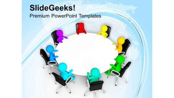 Diverse People In Business Meeting PowerPoint Templates Ppt Backgrounds For Slides 0513