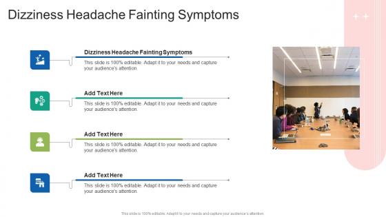 Dizziness Headache Fainting Symptoms In Powerpoint And Google Slides Cpb