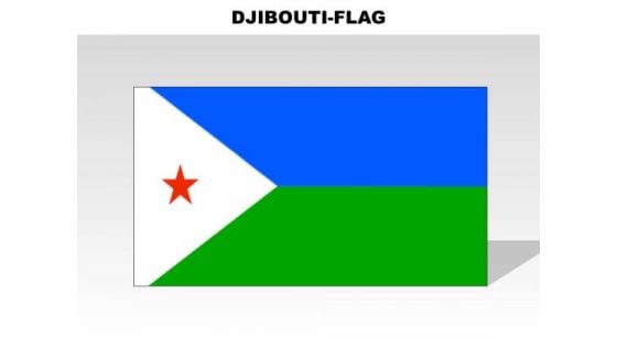 Djibouti Country PowerPoint Flags