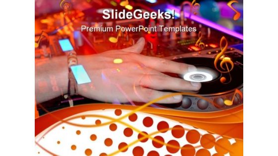 Djs Hand Music PowerPoint Themes And PowerPoint Slides 0311