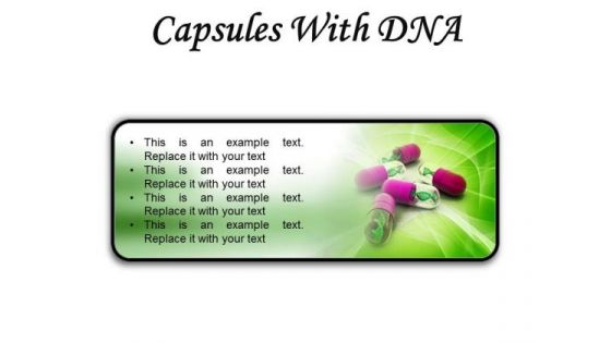 Dna Capsules Medical PowerPoint Presentation Slides R