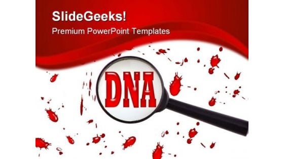 Dna Cells Medical PowerPoint Template 1110