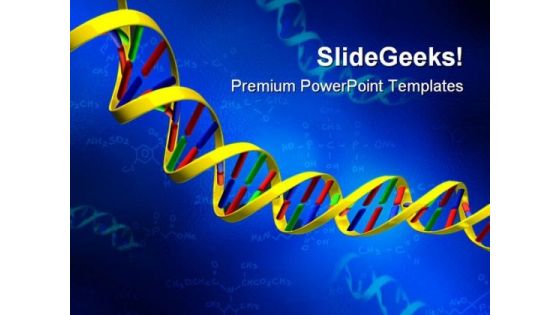 Dna Strand Medical PowerPoint Themes And PowerPoint Slides 0511