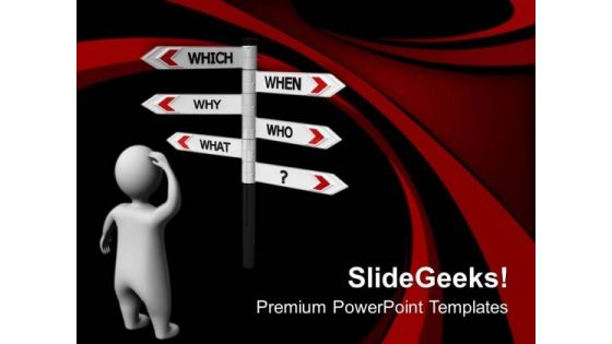 Do Not Get Confused Choose Right Path PowerPoint Templates Ppt Backgrounds For Slides 0613