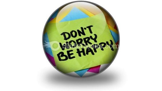 Do Not Worry Be Happy PowerPoint Icon C Do Not Worry Be Happy PowerPoint Icon C
