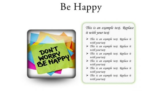 Do Not Worry Note Metaphor PowerPoint Presentation Slides S