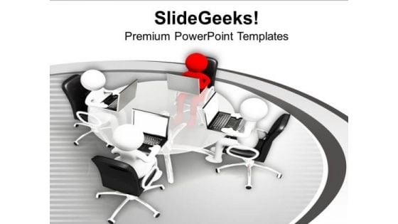 Do Review Meetings With Business Heads PowerPoint Templates Ppt Backgrounds For Slides 0713