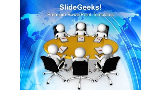 Do The Business Meeting With Clients PowerPoint Templates Ppt Backgrounds For Slides 0713