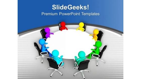 Do The Team Meeting For Business PowerPoint Templates Ppt Backgrounds For Slides 0613