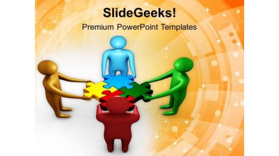 Do The Teamwork For Better Solution PowerPoint Templates Ppt Backgrounds For Slides 0413