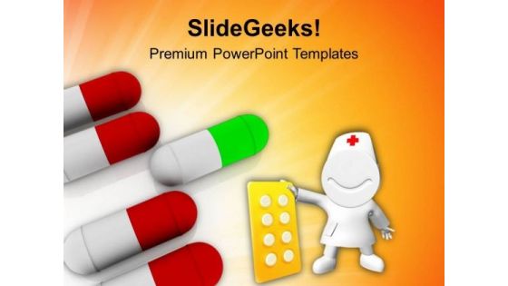 Doctor Holding Medicine PowerPoint Templates Ppt Backgrounds For Slides 0713