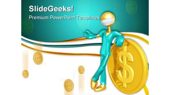 Doctor With Money Medical PowerPoint Templates And PowerPoint Backgrounds 0411 Doctor With Money Medical PowerPoint Templates And PowerPoint Backgrounds 0411