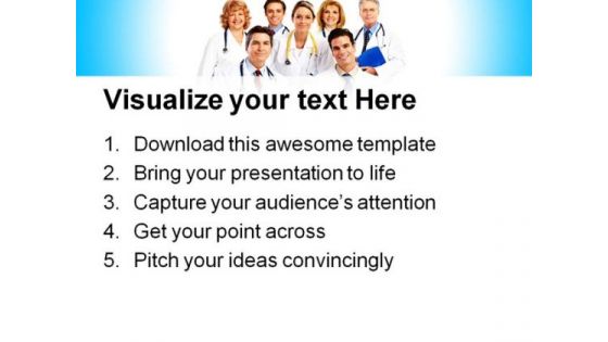 Doctors Team Medical PowerPoint Themes And PowerPoint Slides 0411