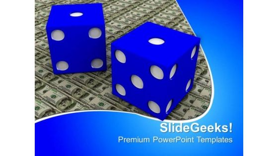 Dollar And Dice Money PowerPoint Templates And PowerPoint Themes 1012